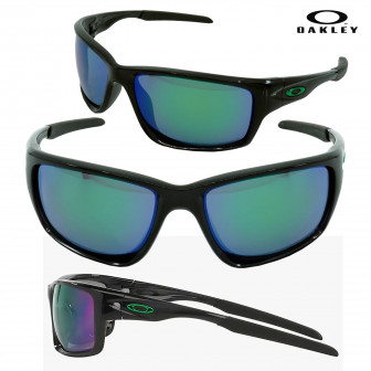 Oakley Canteen Polarized Sunglasses- Black Ink/Jade Iridium