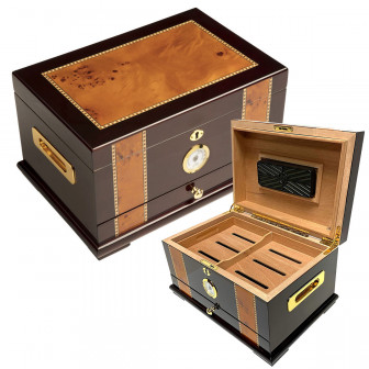 Humidor Supreme Solana 100-ct Humidor- Rose Wood