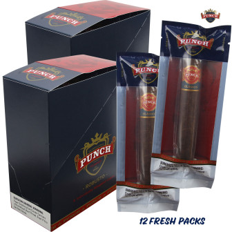 Punch Clasico Robusto 12-Cigar Fresh Packs [2/6's]