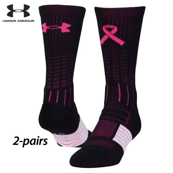 pink under armour socks