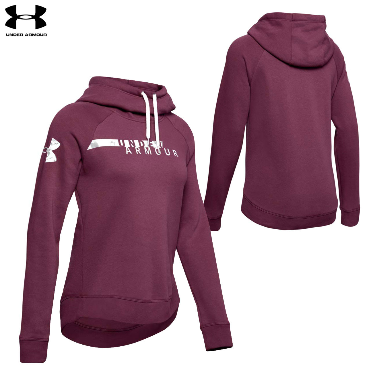 under armour women's favorite fleece camo logo hoodie