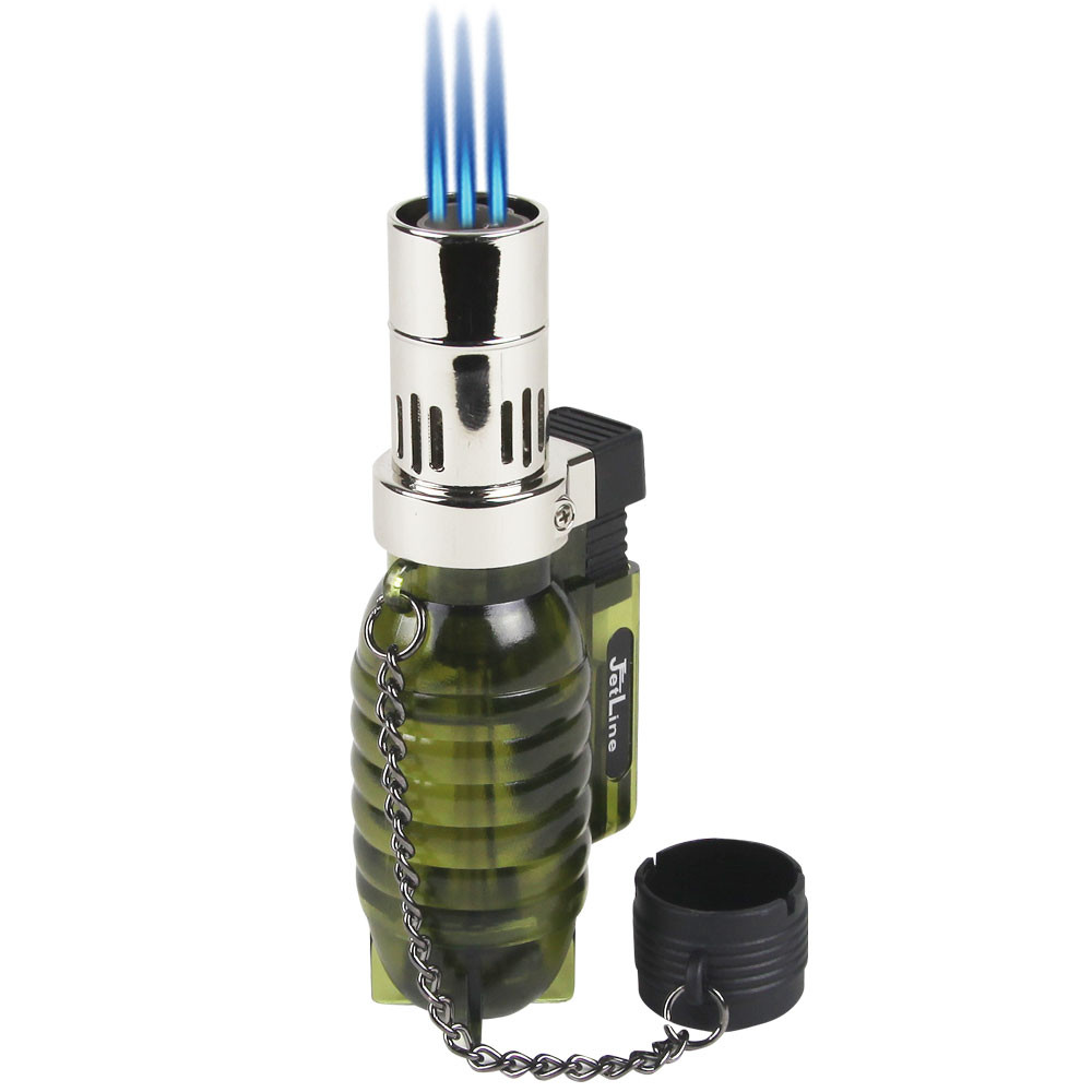 JetLine Triple-Flame Grenade Torch Lighter | Cigar Page