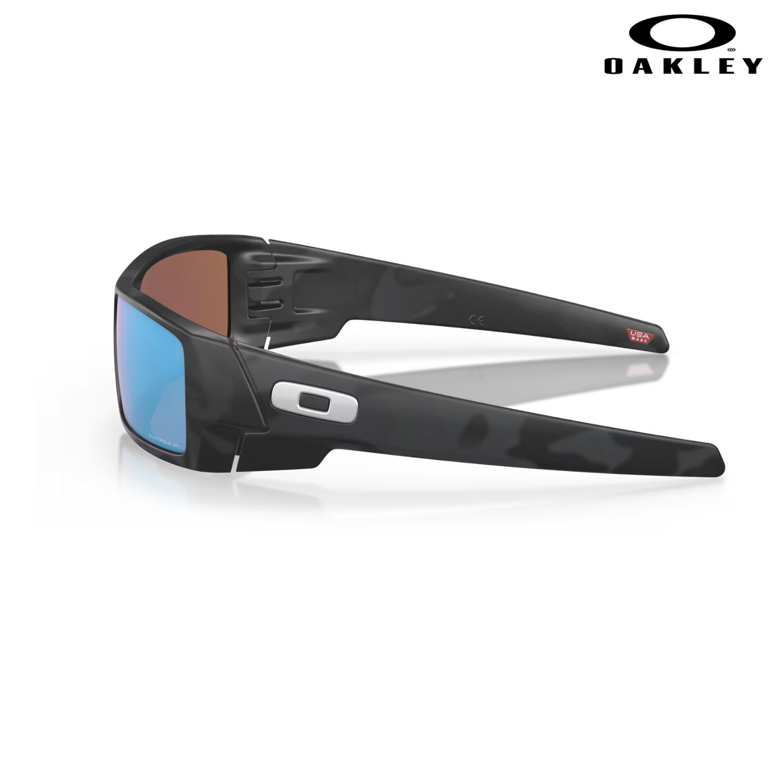 Oakley Gascan Polarized Sunglasses- Matte Black Camo/Prizm Deep Blue Water