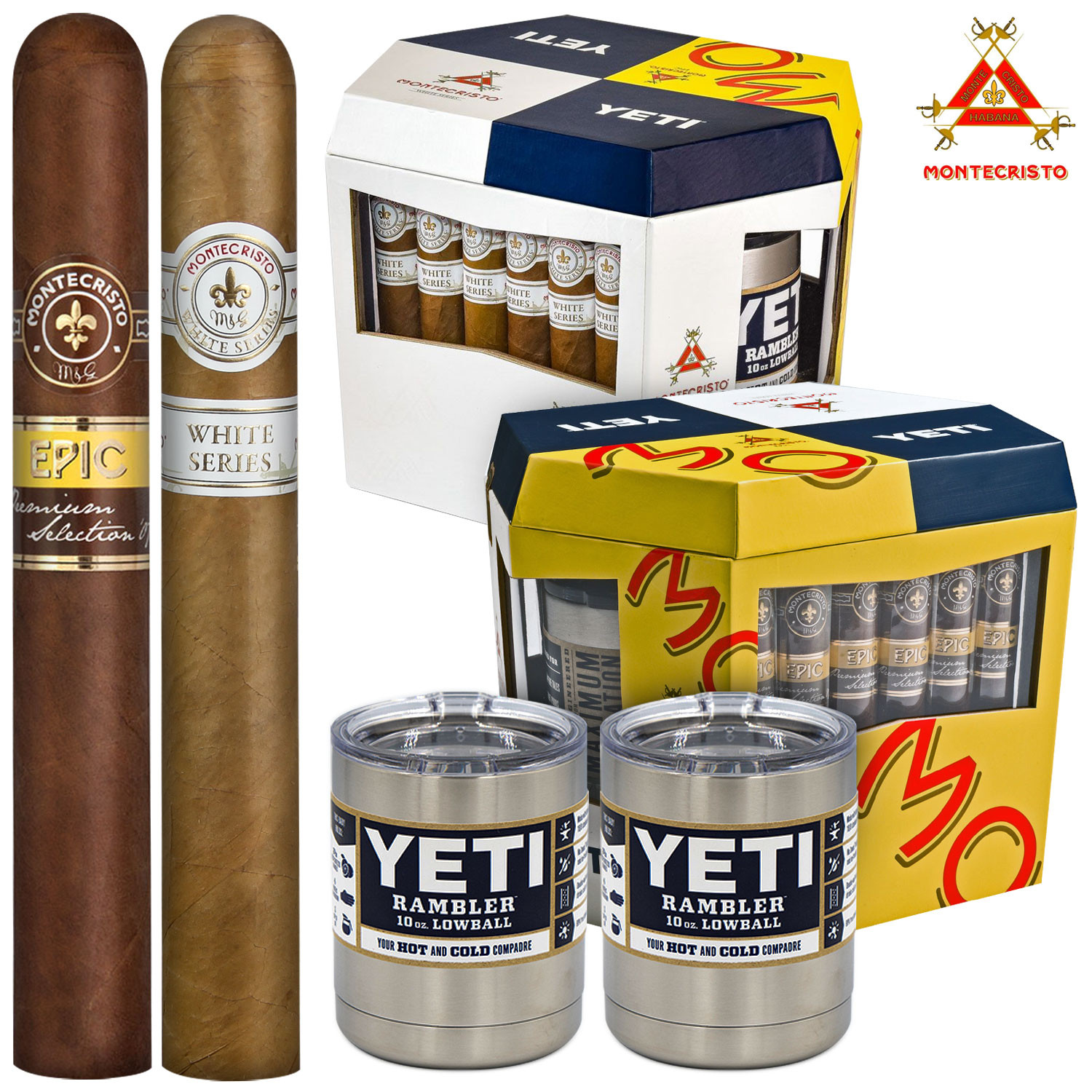 Montecristo + Yeti 12 Cigar Gift Set Cigar Sampler