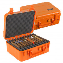 Blackwatch 40-ct Cigar Travel Humidor- Orange