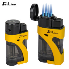 JetLine Phantom Quad Flame Lighter - Yellow