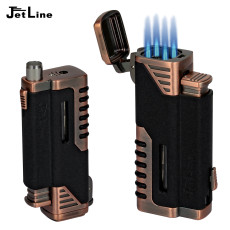 JetLine Gotham Quad Flame Pocket Lighter- Copper
