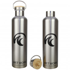 Wet Work Forever Cold Water Bottle (1L)- Silver