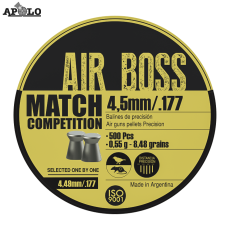 Apolo Air Boss Match Competition .177 cal/4.49-4.52mm Pellets (Tin/500)