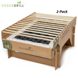 2-Pack: CasusGrill One-Time Use Biodegradable Instant Grill