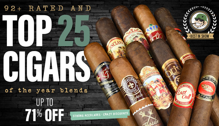 Ends Tomorrow! Chart toppers for smart shoppers….Oliva, Aging Room, Ashton, Padron, many more.