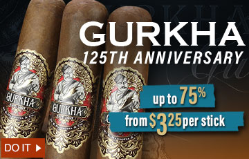 From $2.90: gorgeous 94-rated Gurkha 125th Anniversary smokes
